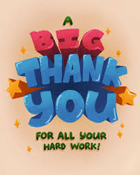 THANK YOU!  WE COULD NOT DO IT WITHOUT YOU!
